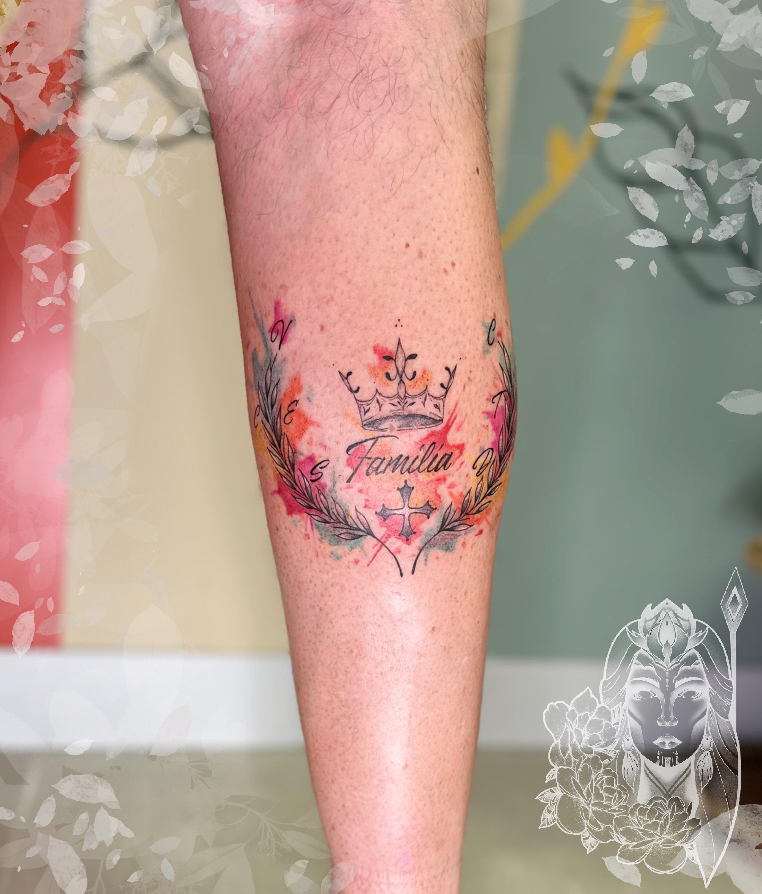 tatouage famille rameau d'olivier– Inkaat