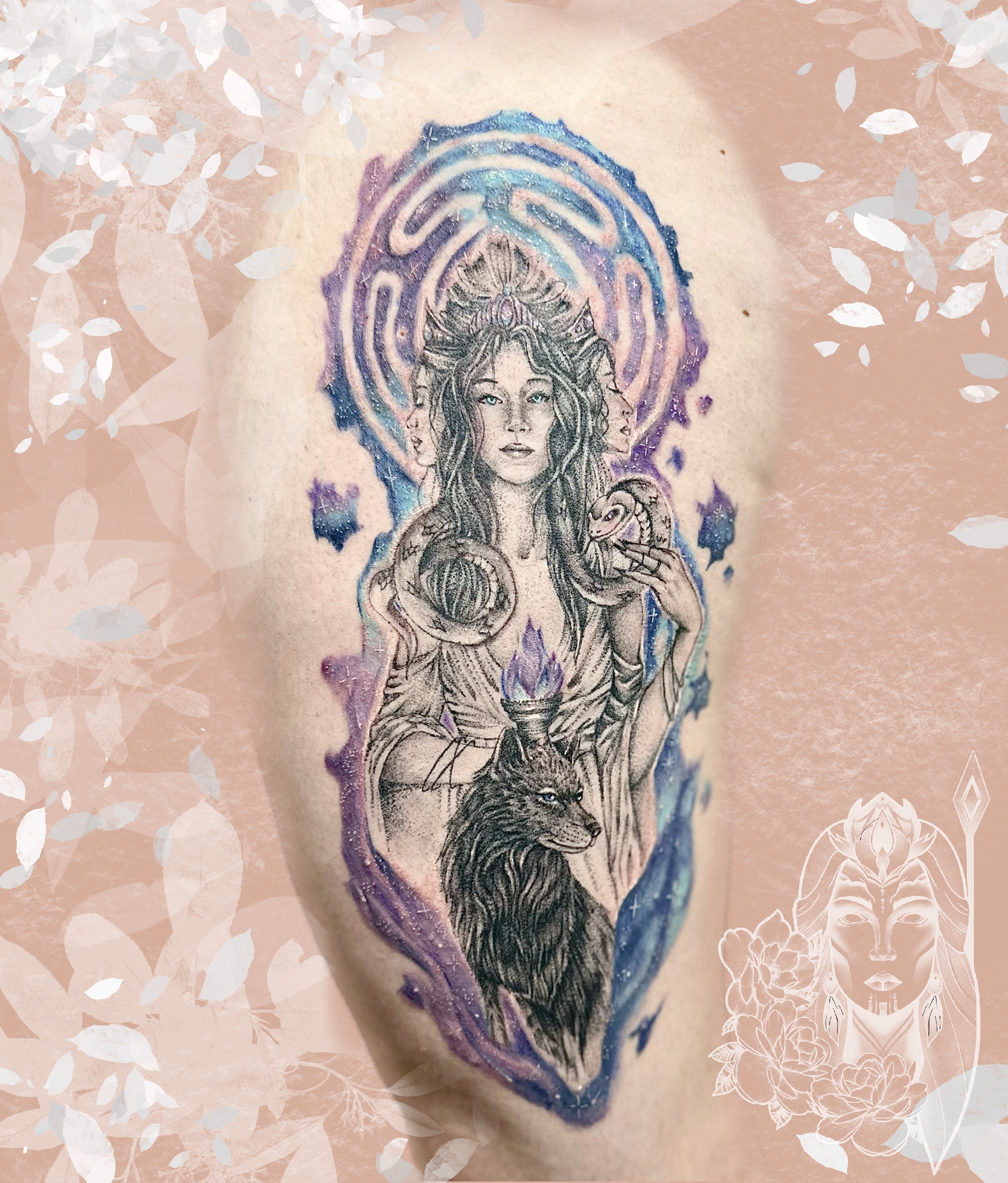 tatouage hécate interprétation by inkaat– Inkaat