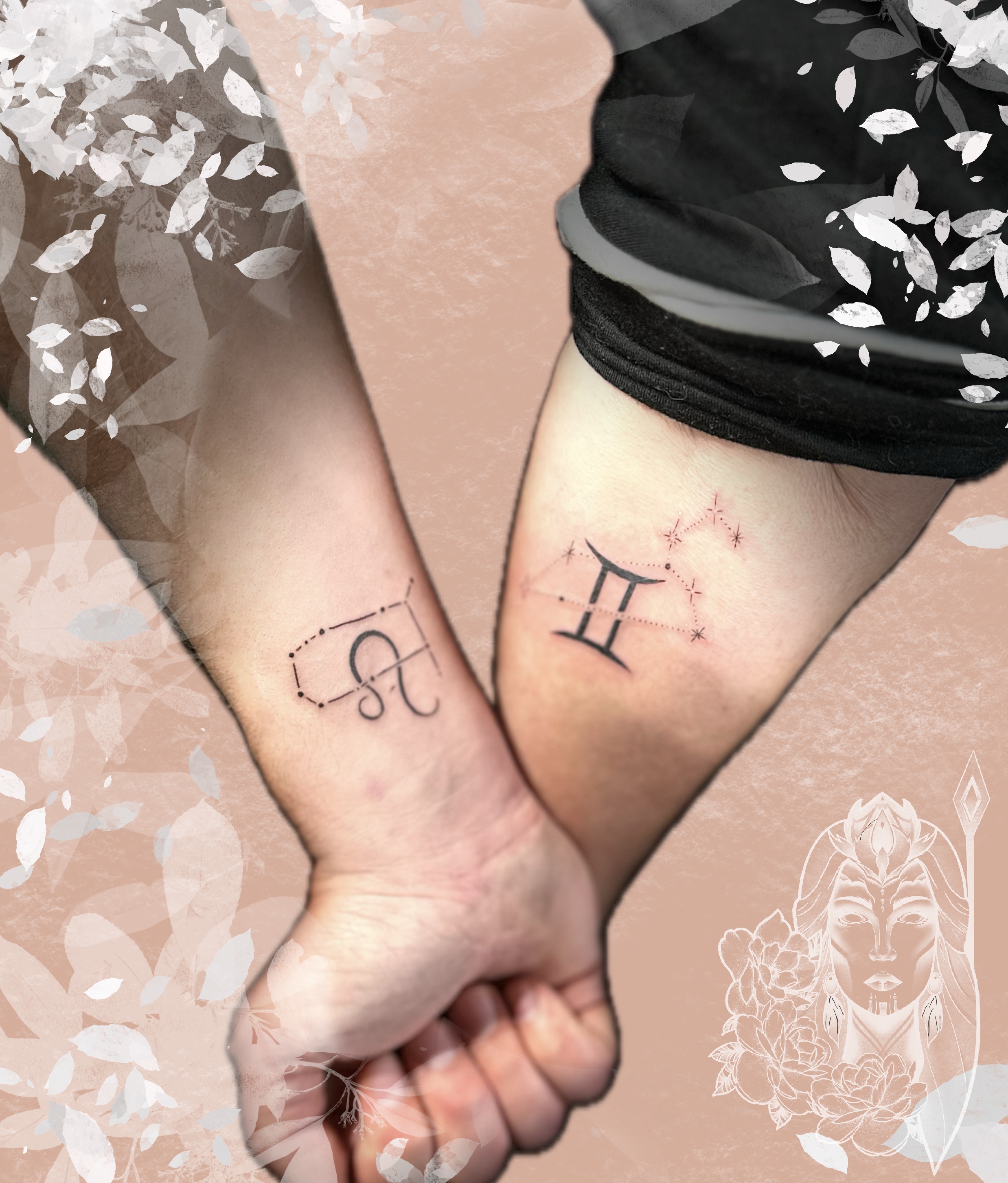 tatouage zodiaque duo– Inkaat